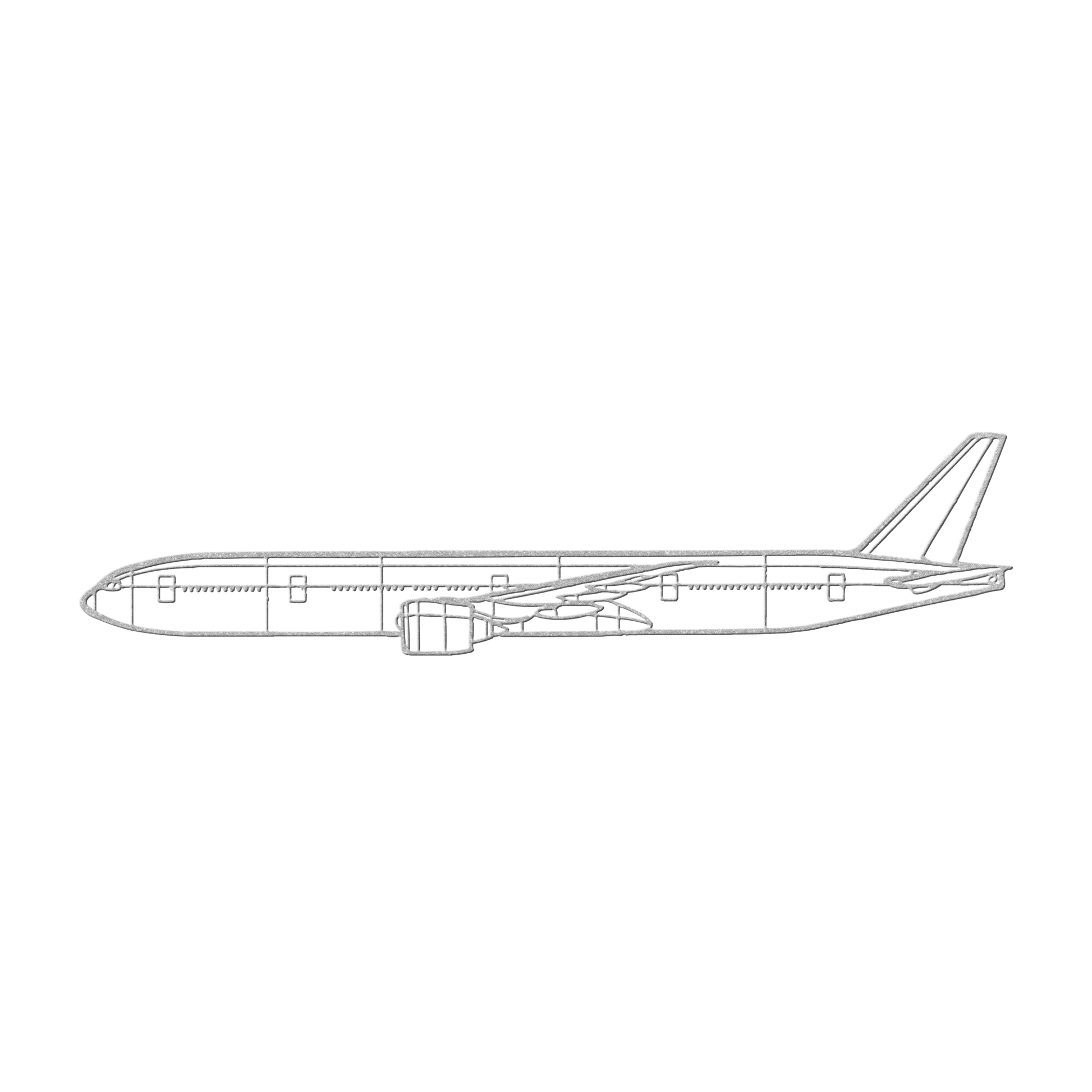 777-300ER Die Cut Wall Art - Metal Sign - Gifts for pilots - Aviation apparel