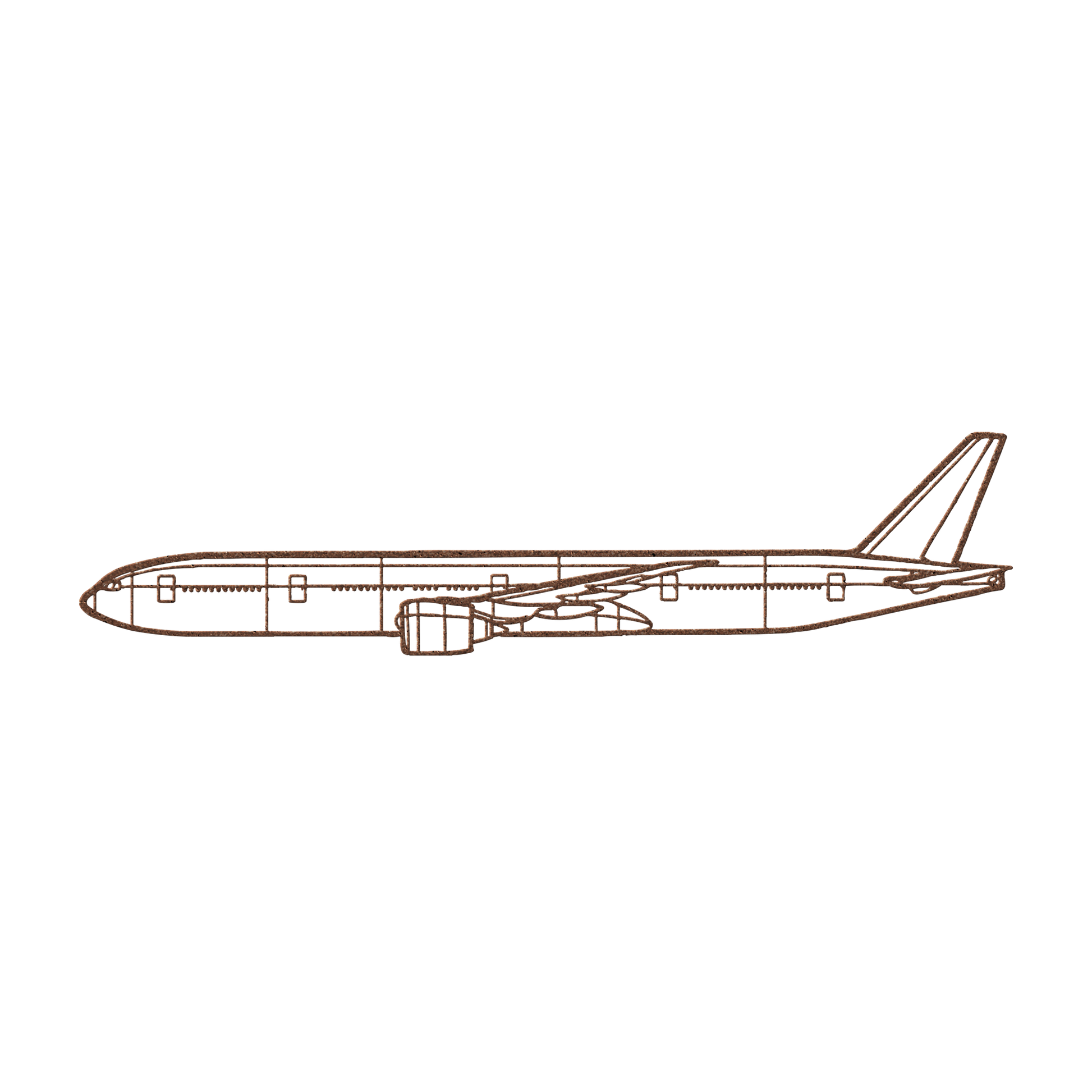 777-300ER Die Cut Wall Art - Metal Sign - Gifts for pilots - Aviation apparel