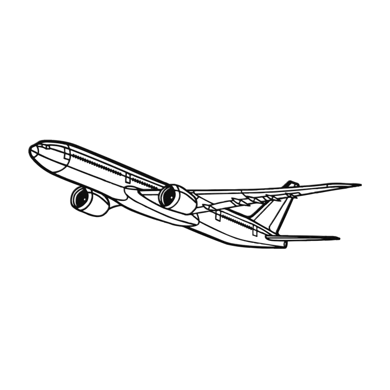 777-9 Flying Die Cut Metal Wall Art - Sign - Pilot gifts - WWII warbird t-shirt