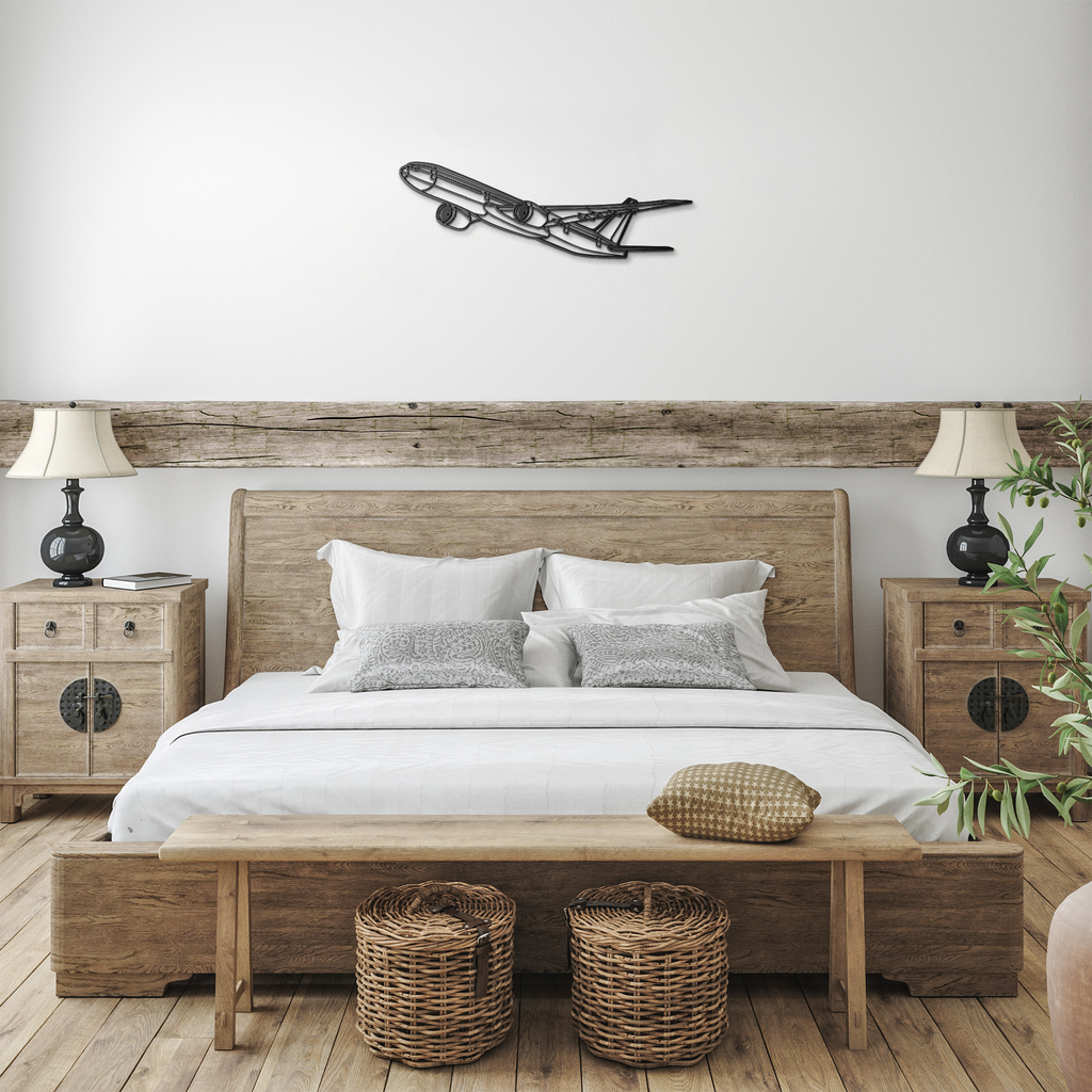 777-9 Flying Die Cut Metal Wall Art - Sign - Gifts for pilots - Aviation apparel