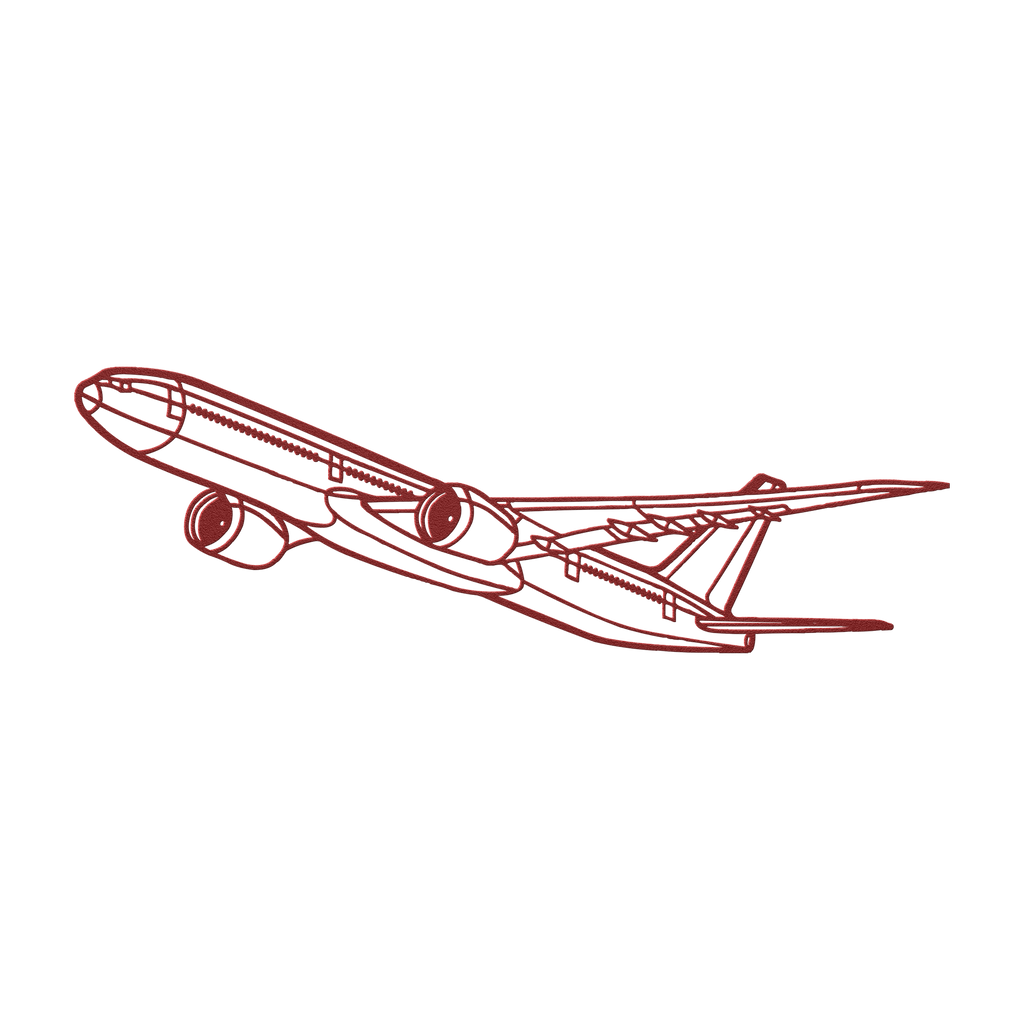 777-9 Flying Die Cut Metal Wall Art - Sign - Gifts for pilots - Aviation apparel