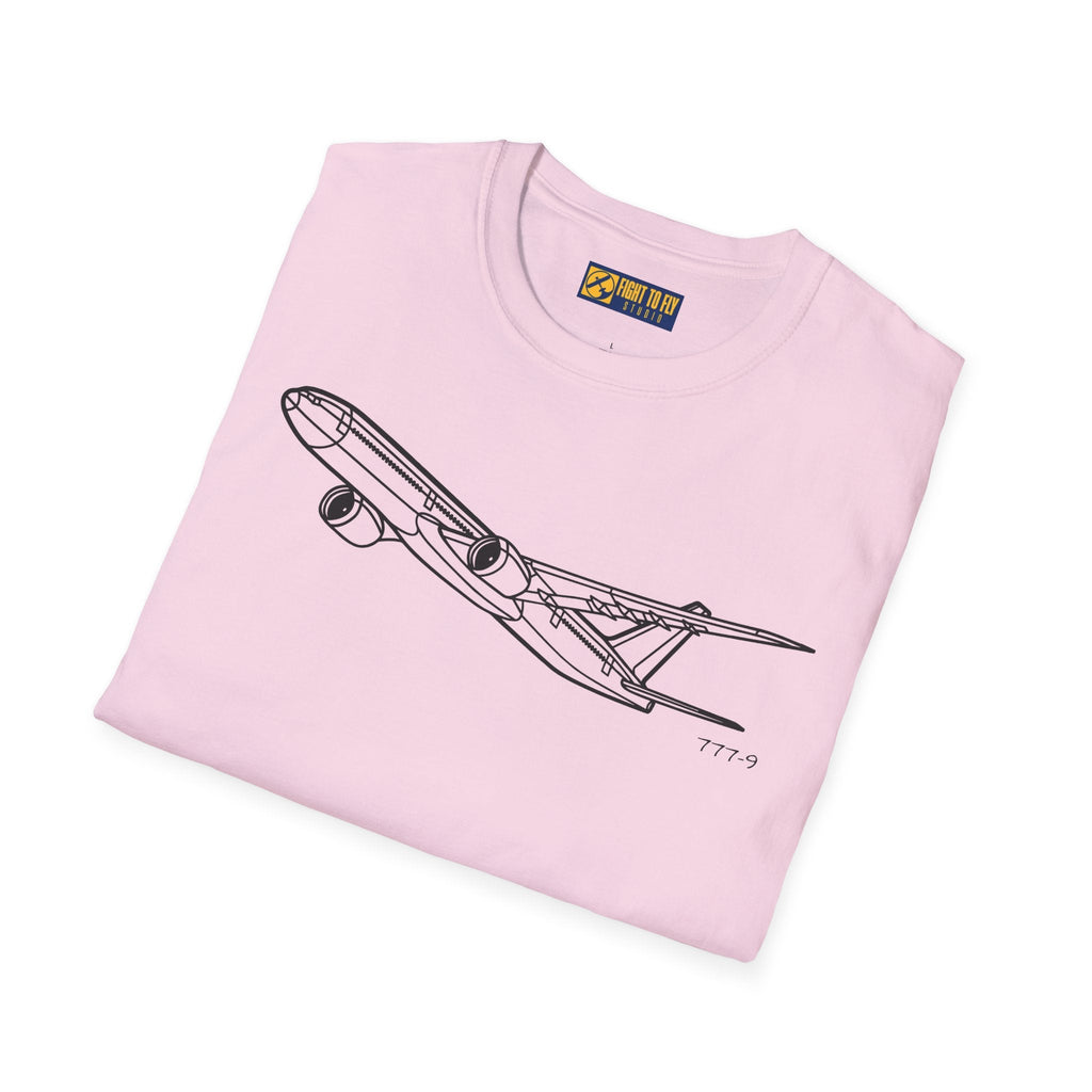 777-9 T-Shirt – Boeing 777-9X Advanced Long-Range Jetliner Aviation Tee - Pilot gifts - WWII warbird t-shirt