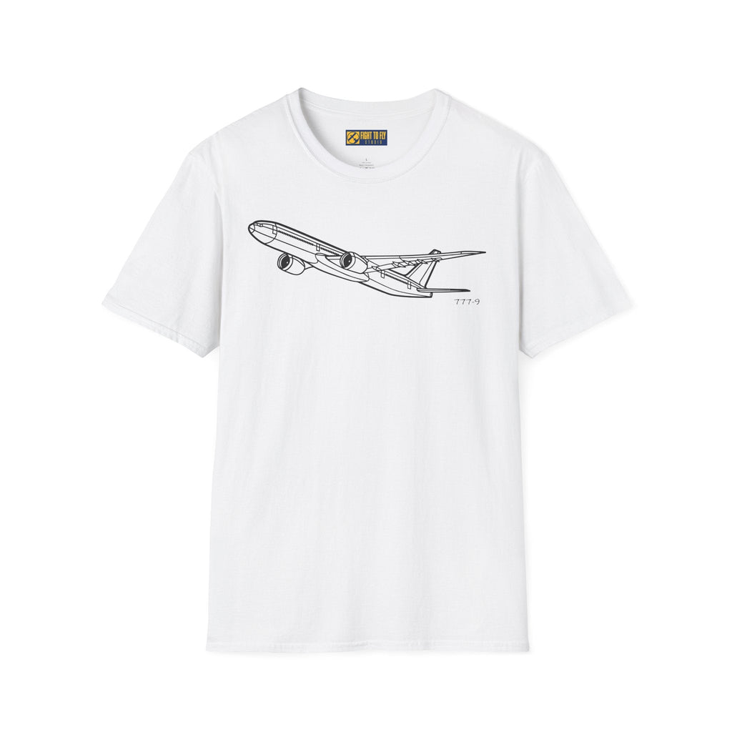 777-9 T-Shirt – Boeing 777-9X Advanced Long-Range Jetliner Aviation Tee - Pilot gifts - WWII warbird t-shirt