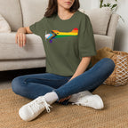 Cessna 170 Progress Pride Airplane Silhouette T-Shirt