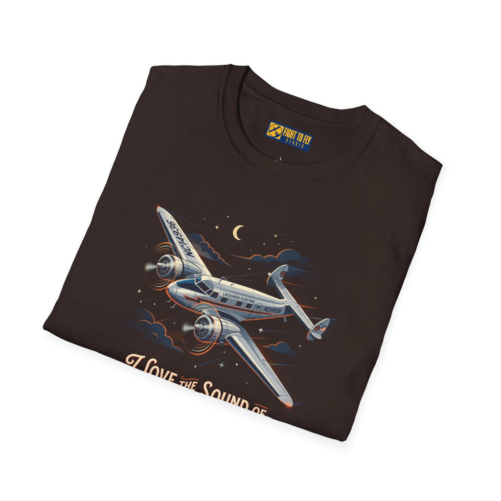 I Love the Sound of Round Engines Electra Jr Tee