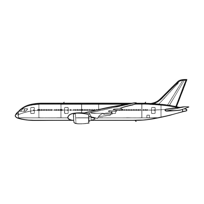 787 Die Cut Metal Wall Art - Sign - Pilot gifts - WWII warbird t-shirt