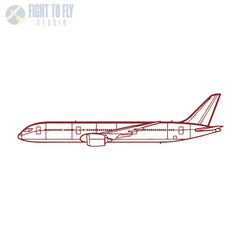 787 Die Cut Metal Wall Art - Sign - Pilot gifts - WWII warbird t-shirt