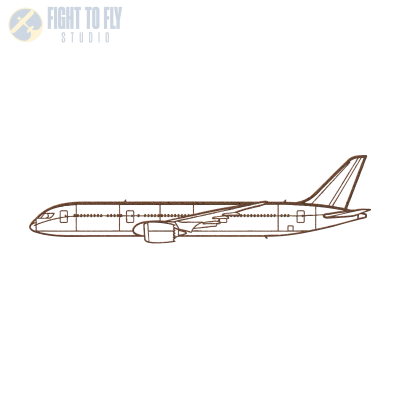 787 Die Cut Metal Wall Art - Sign - Pilot gifts - WWII warbird t-shirt