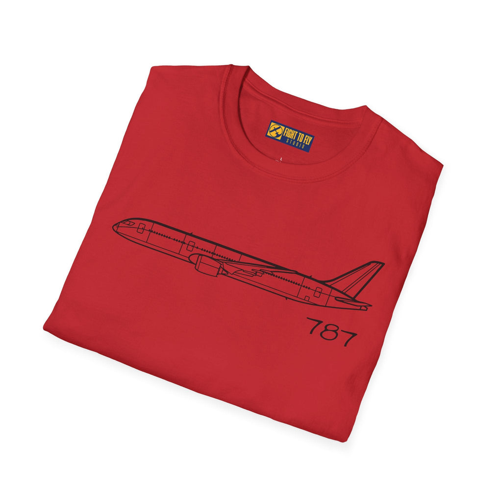 787 T-Shirt – Boeing Long-Haul Airliner Aviation Tee - Gifts for pilots - apparel