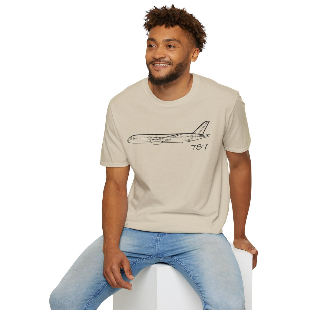 787 T-Shirt – Boeing Long-Haul Airliner Aviation Tee - Gifts for pilots - apparel