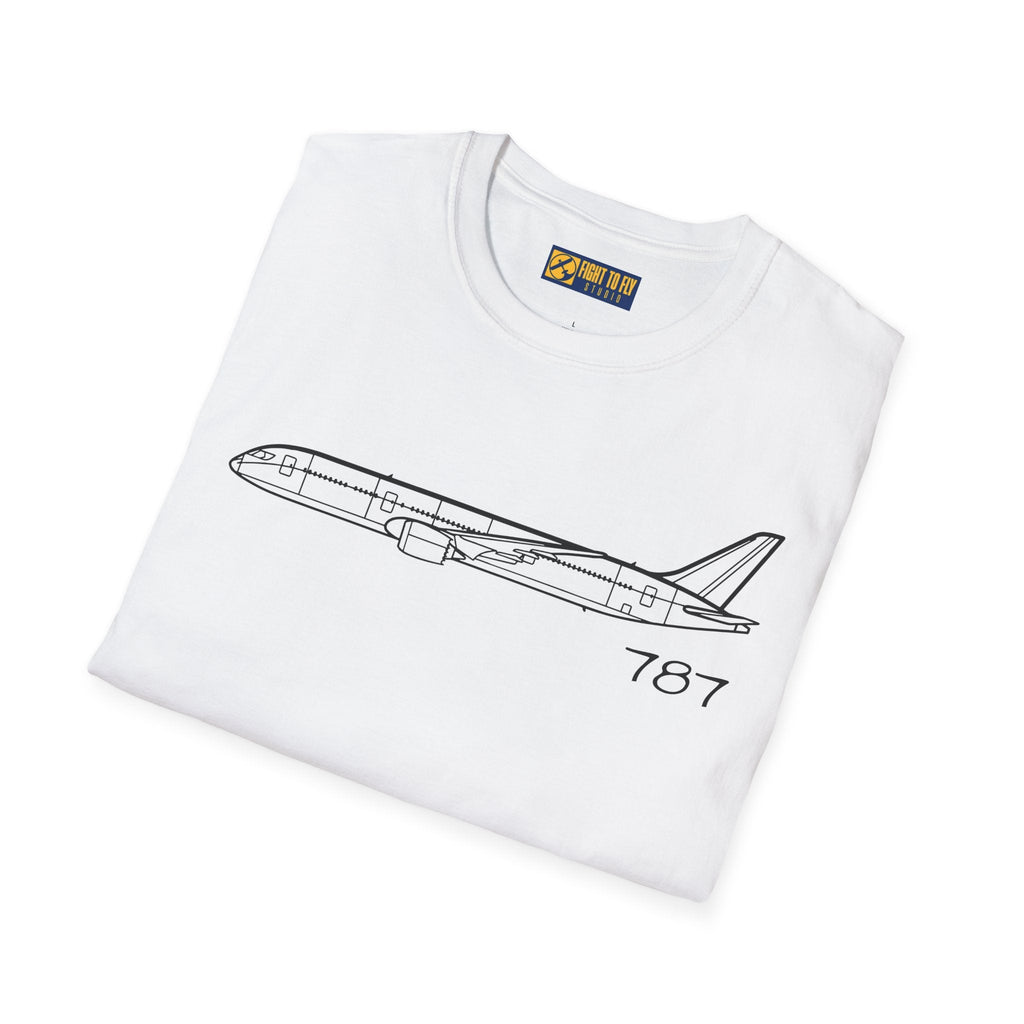 787 T-Shirt – Boeing Long-Haul Airliner Aviation Tee - Gifts for pilots - apparel