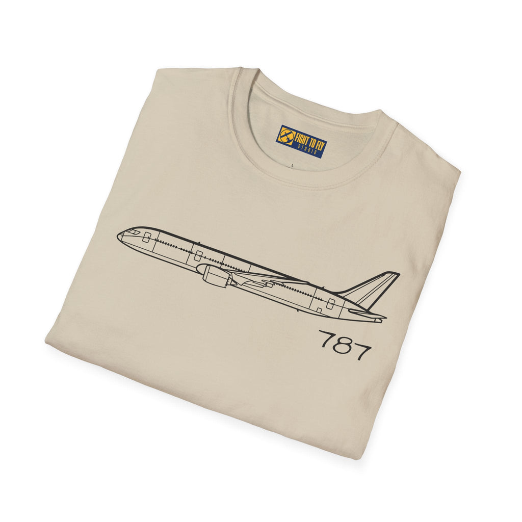 787 T-Shirt – Boeing Long-Haul Airliner Aviation Tee - Gifts for pilots - apparel