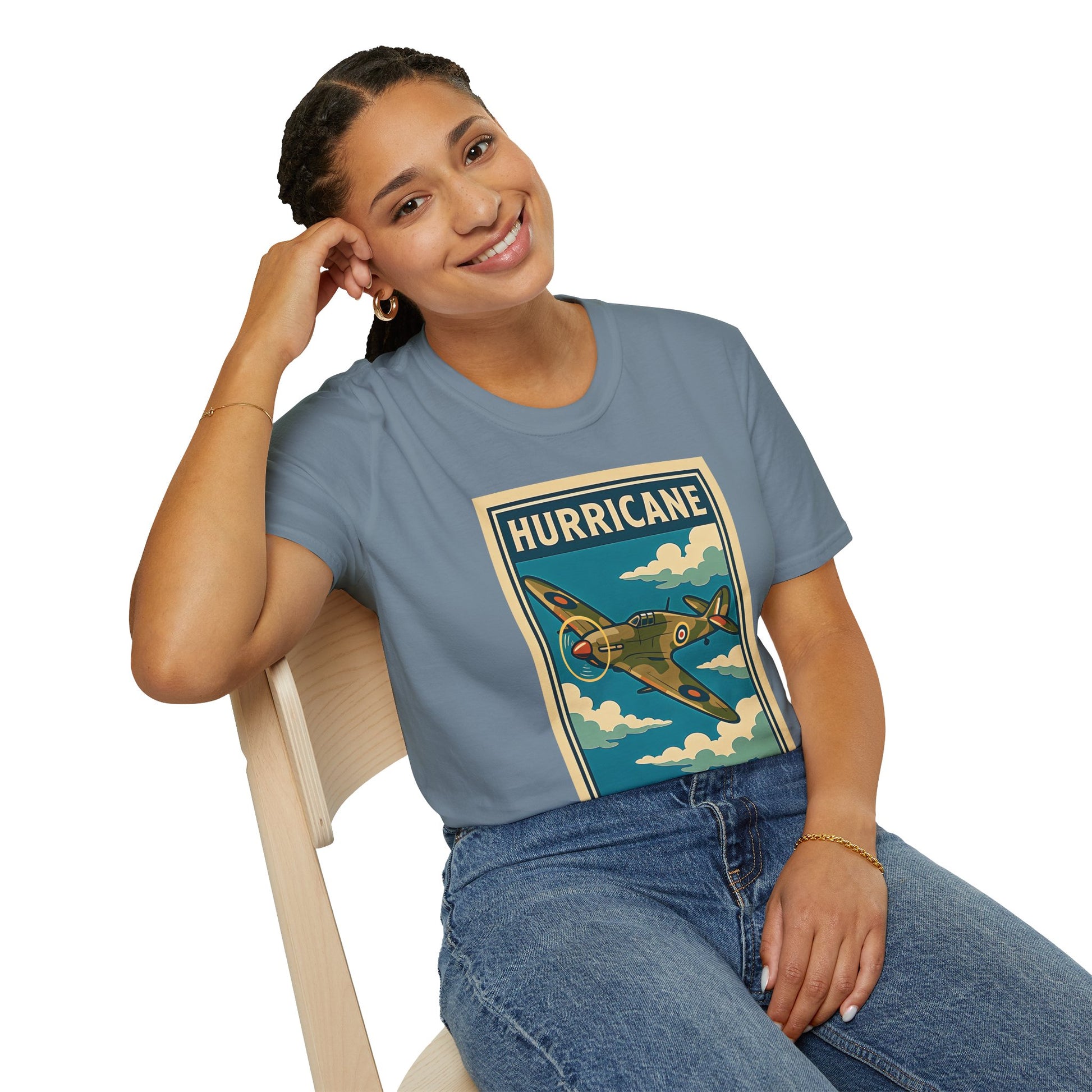Hurricane Premium T-Shirt – Early War British Fighter Full Graphic Tee - Pilot gifts - WWII warbird t-shirt