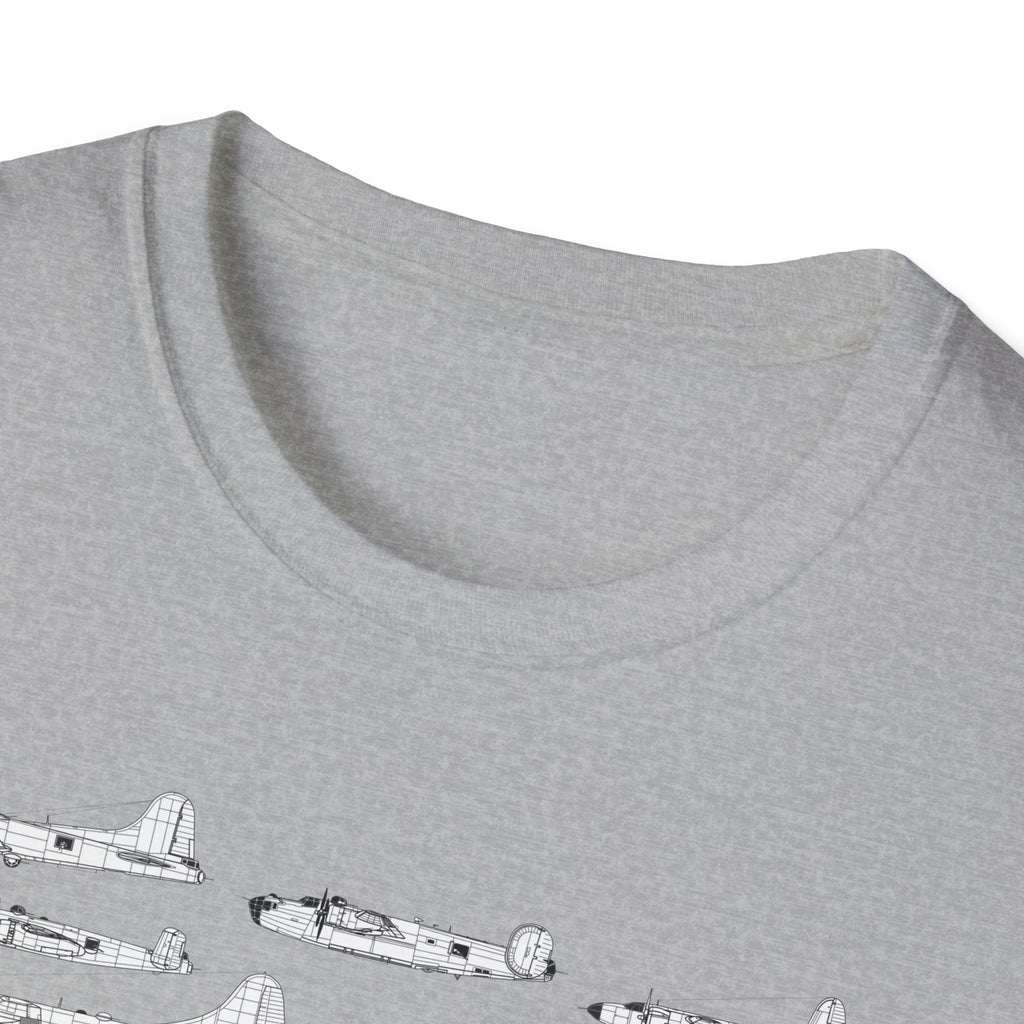 Lineage of USAF Bombers Evolution Tee