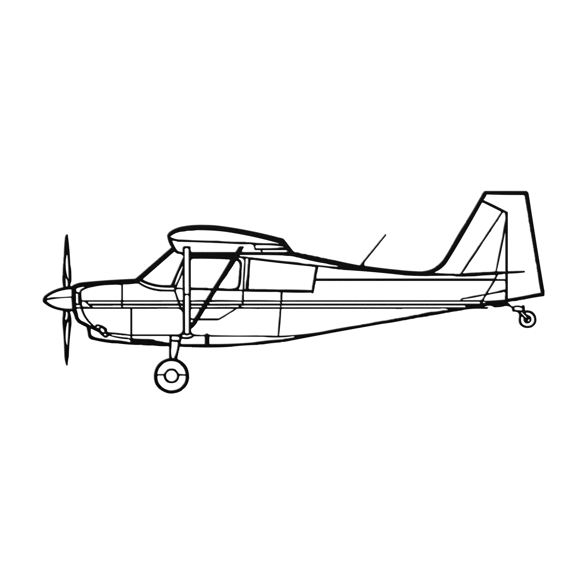 7KCAB Die Cut Metal Wall Art - Sign - Gifts for pilots - Aviation apparel