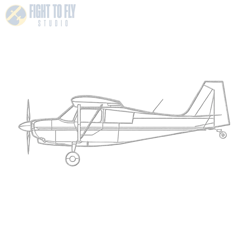 7KCAB Die Cut Metal Wall Art - Sign - Pilot gifts - WWII warbird t-shirt