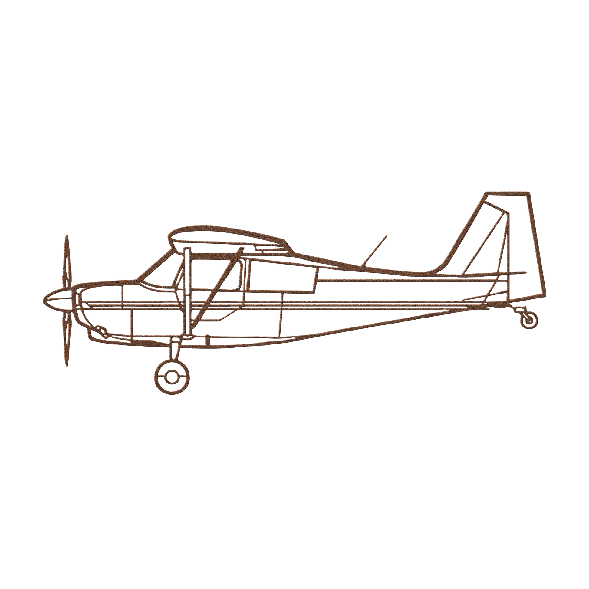 7KCAB Die Cut Metal Wall Art - Sign - Gifts for pilots - Aviation apparel
