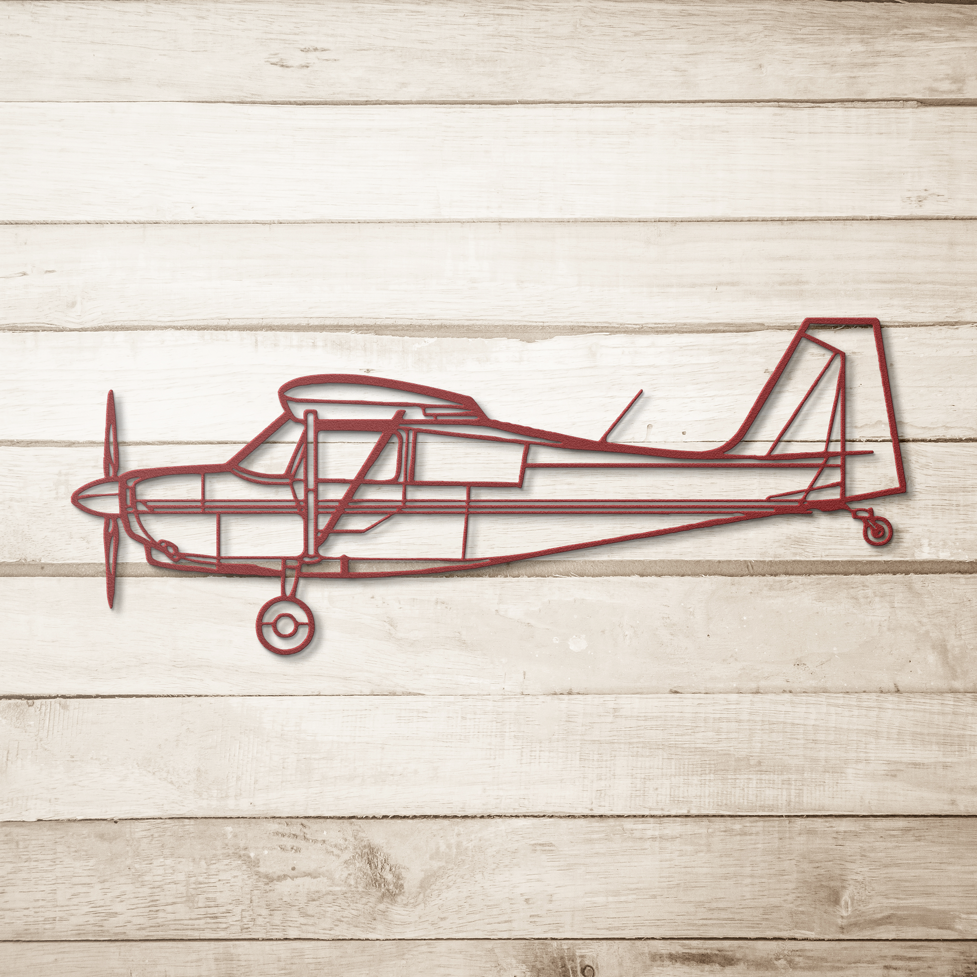 7KCAB Die Cut Metal Wall Art - Sign - Gifts for pilots - Aviation apparel