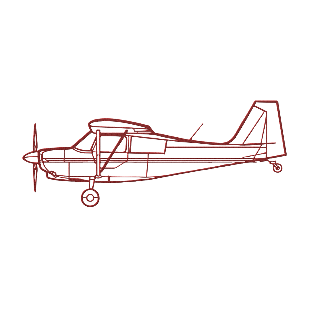 7KCAB Die Cut Metal Wall Art - Sign - Gifts for pilots - Aviation apparel