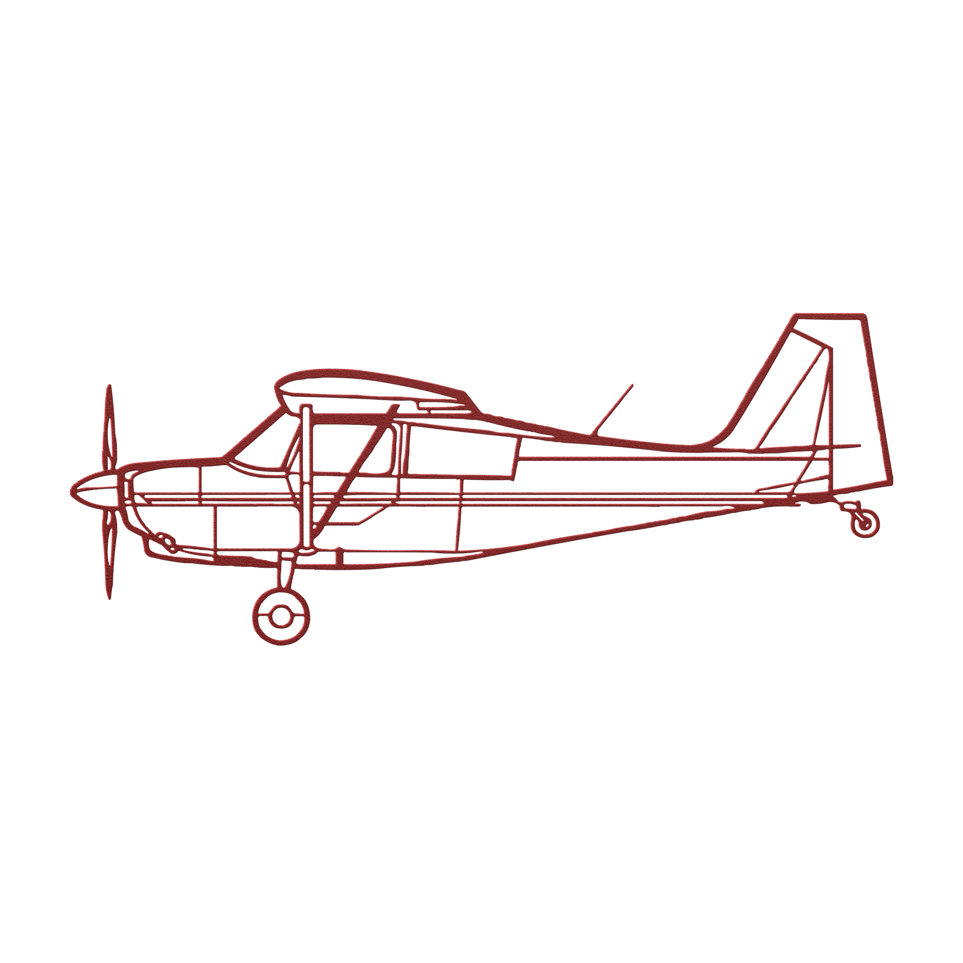 7KCAB Die Cut Metal Wall Art - Sign - Gifts for pilots - Aviation apparel