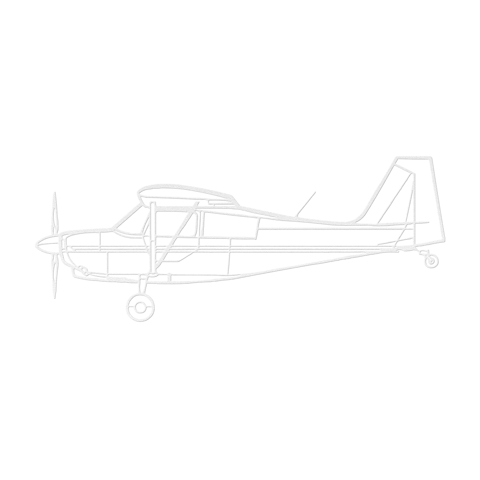 7KCAB Die Cut Metal Wall Art - Sign - Gifts for pilots - Aviation apparel