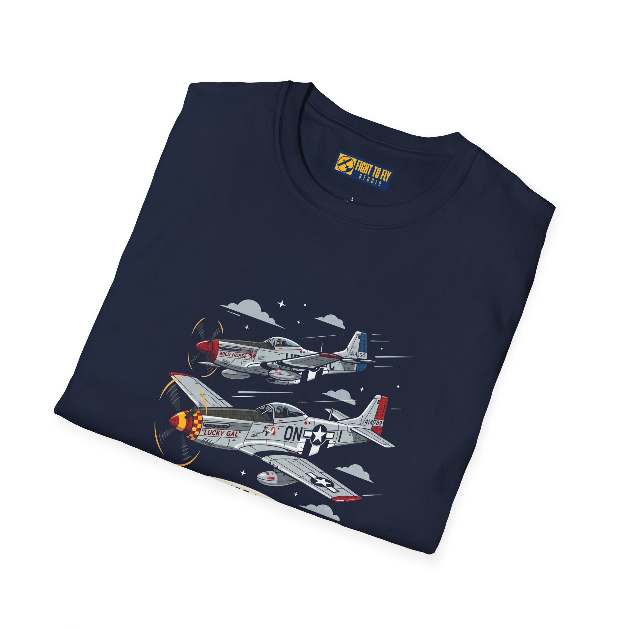 Just Here for the Airplane Noise Mustang Tee