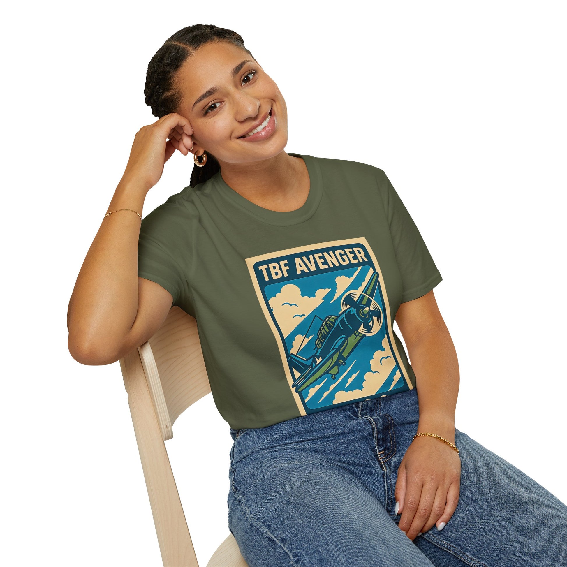Avenger Premium T-Shirt – WWII Torpedo Bomber Full Graphic Aviation Tee - Pilot gifts - warbird t-shirt