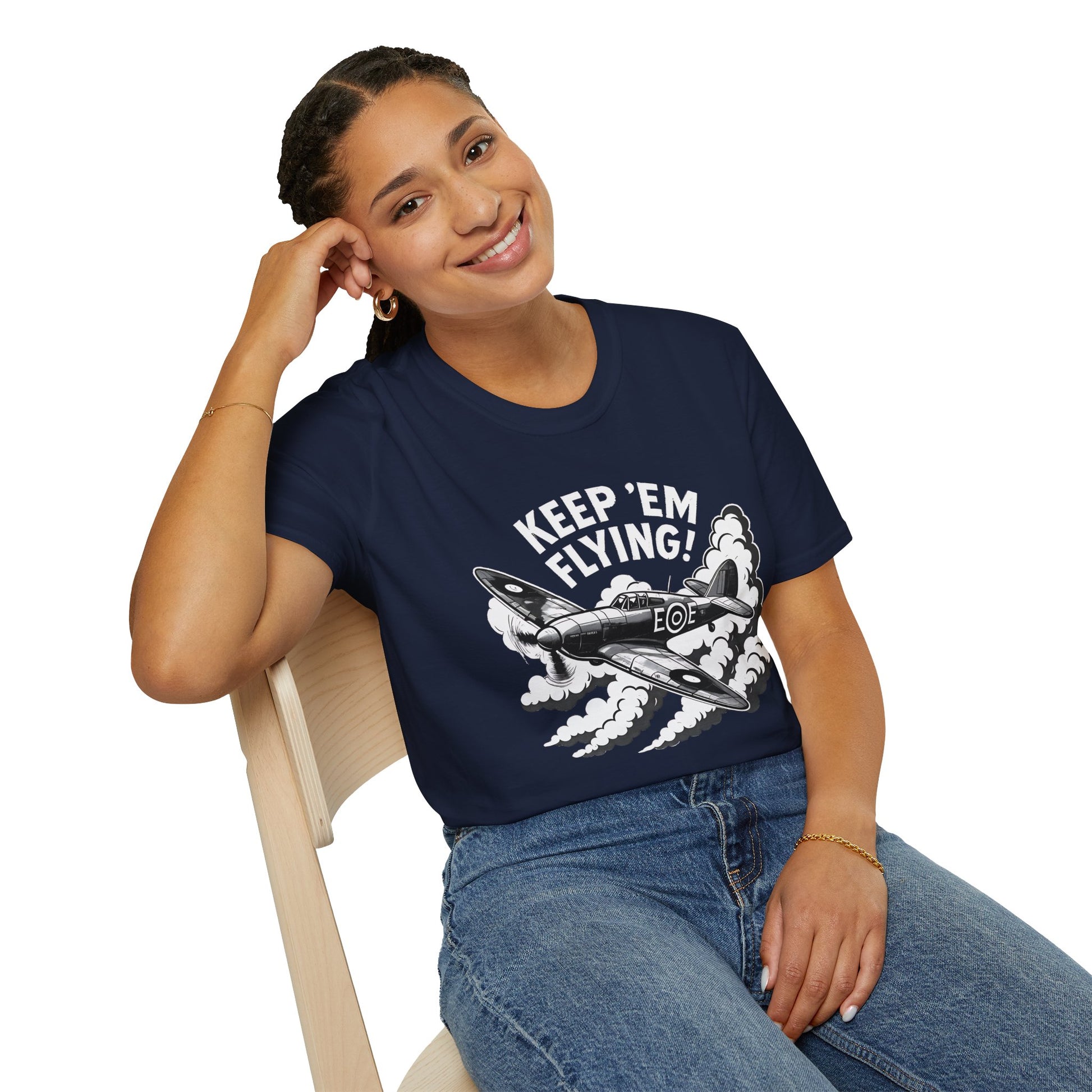 Hurricane Premium T-Shirt – “Keep ’Em Flying!” WWII British Fighter Tee - Pilot gifts - warbird t-shirt