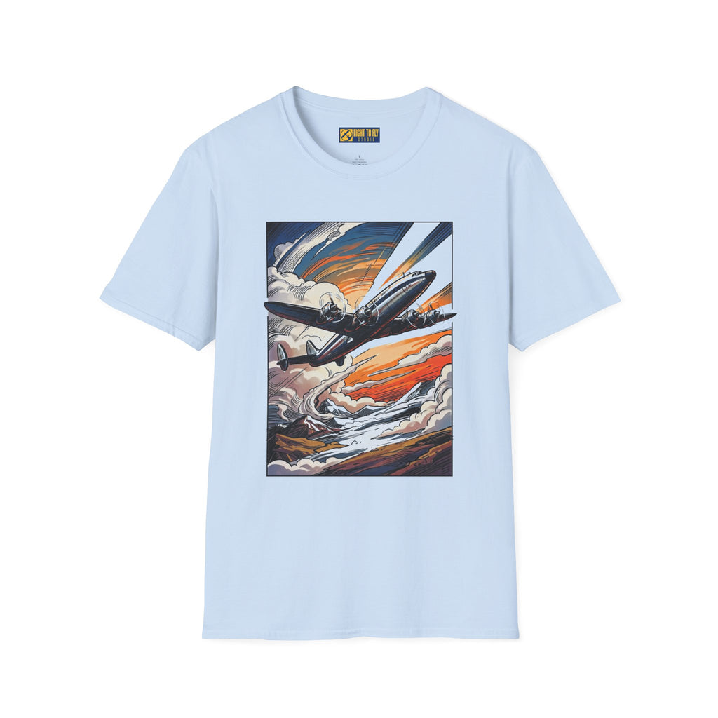 Constellation Vintage Airliner Art T-Shirt