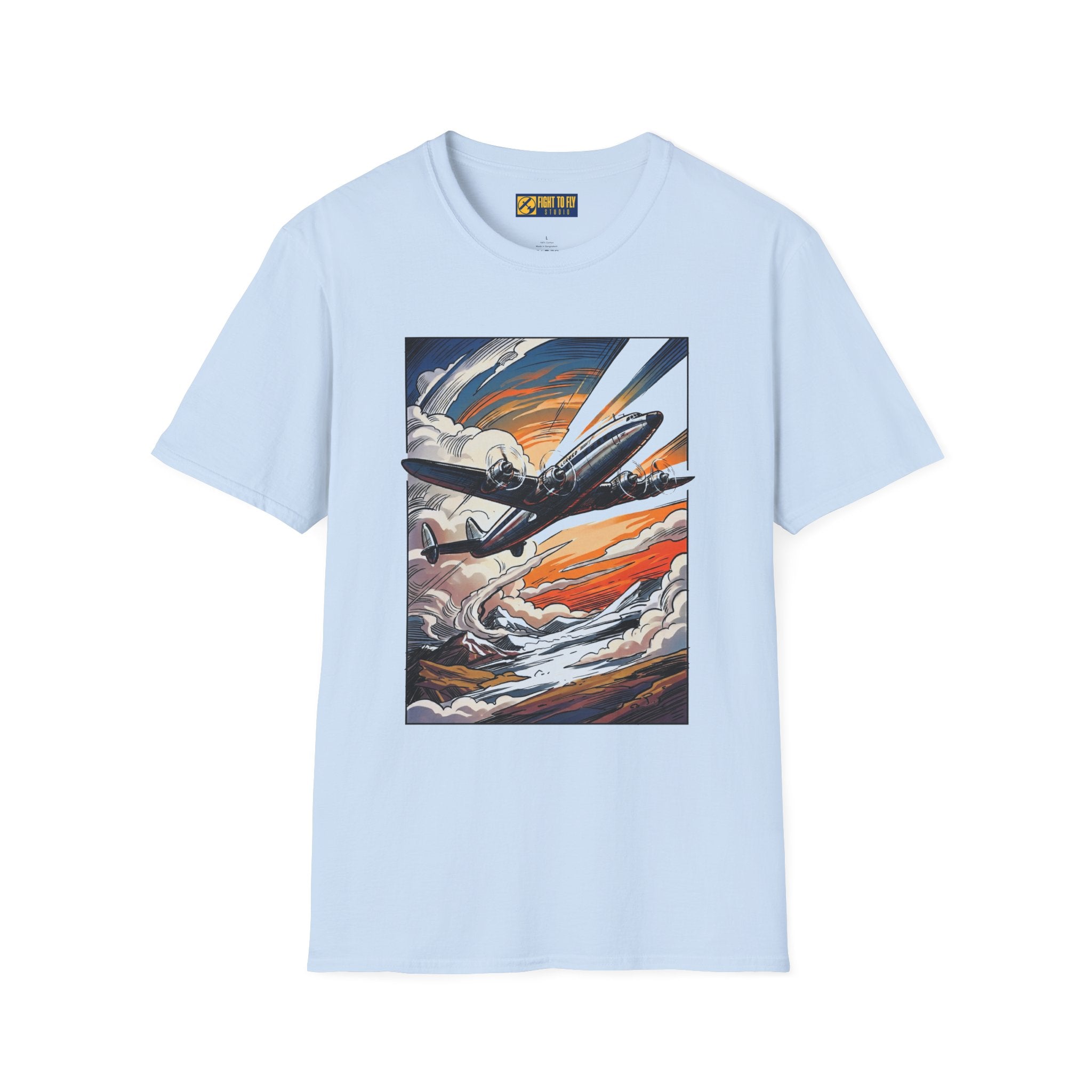 Constellation Vintage Airliner Art T-Shirt
