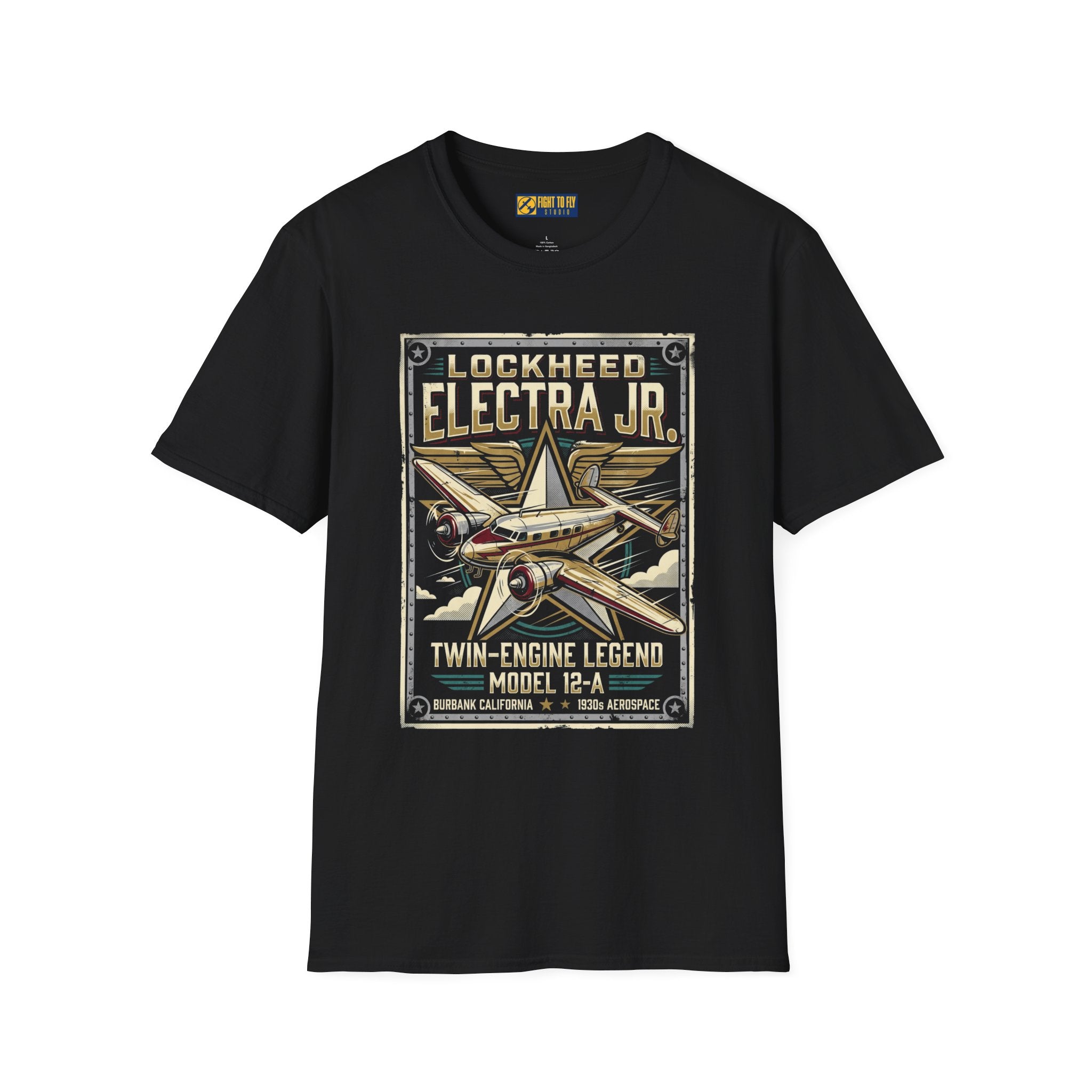 Lockheed Electra Jr Twin-Engine Legend T-Shirt