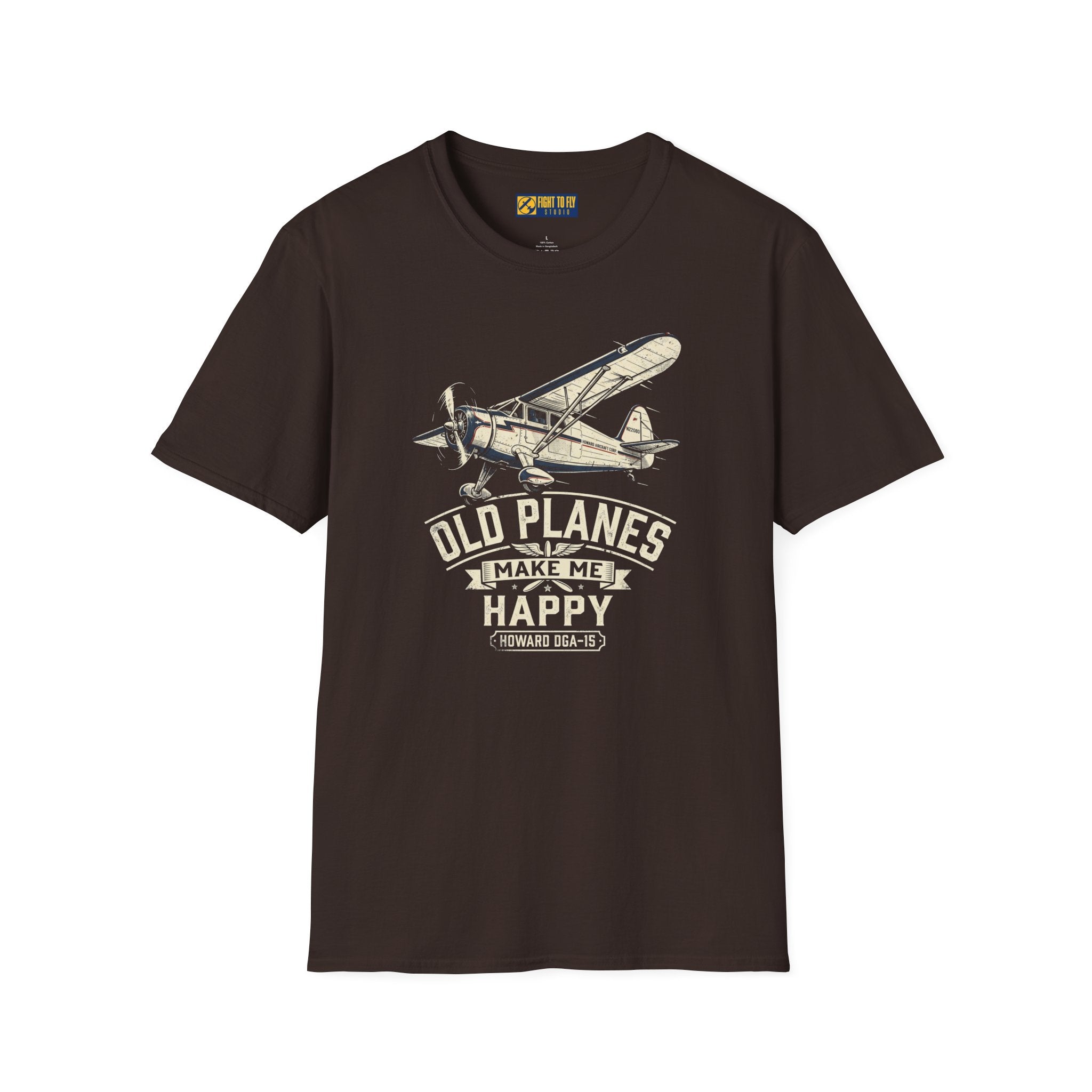 Old Planes Make Me Happy Howard DGA-15 Tee