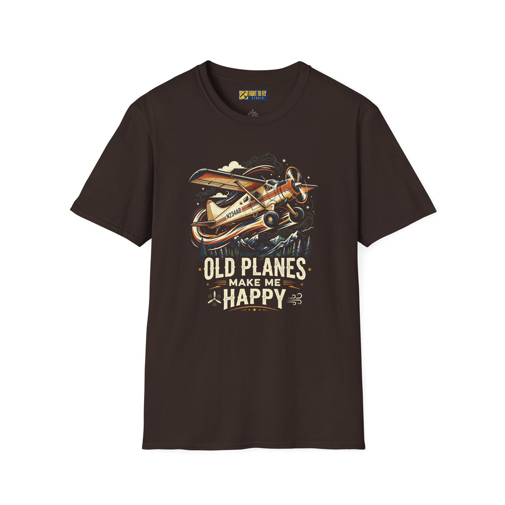 Old Planes Make Me Happy Taildragger Tee