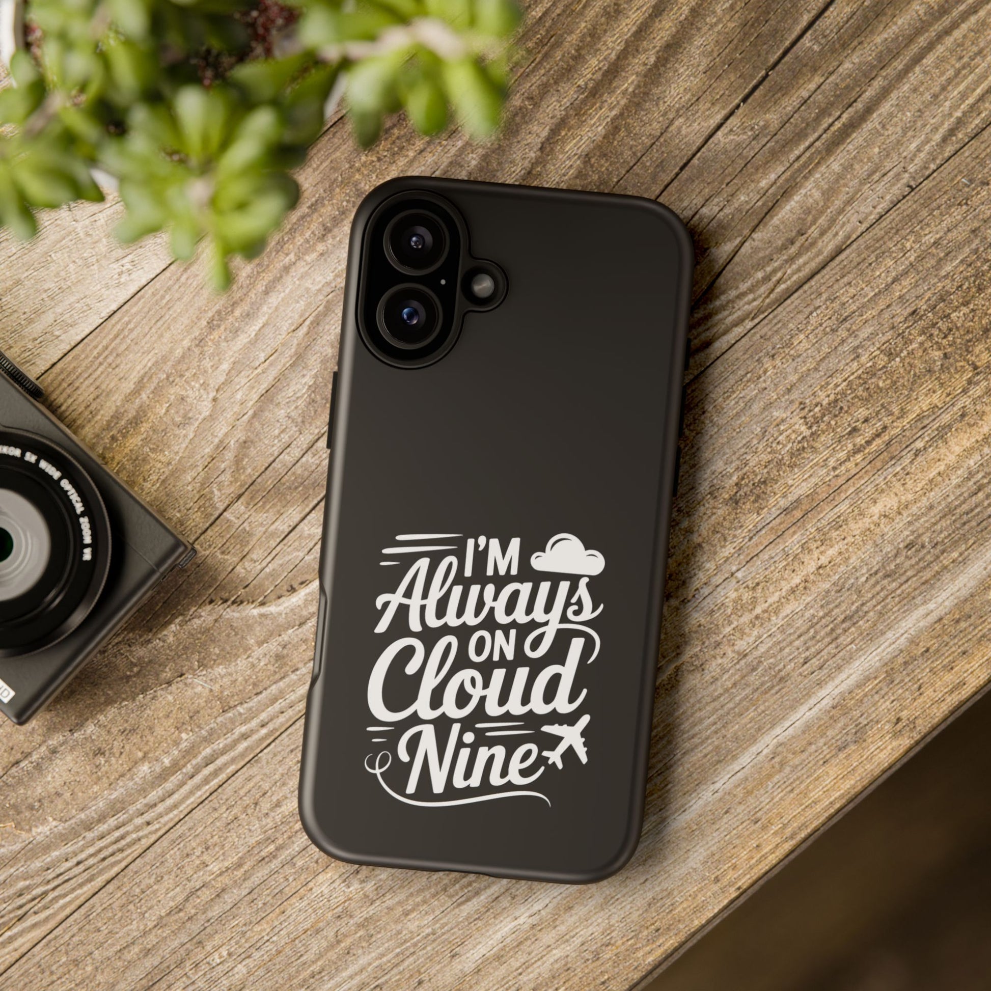 Always on Cloud Nine Phone Case | Cute Phone Cover, Travel Gift, Adventure Accessory, Motivational Case, Gift for Dreamers