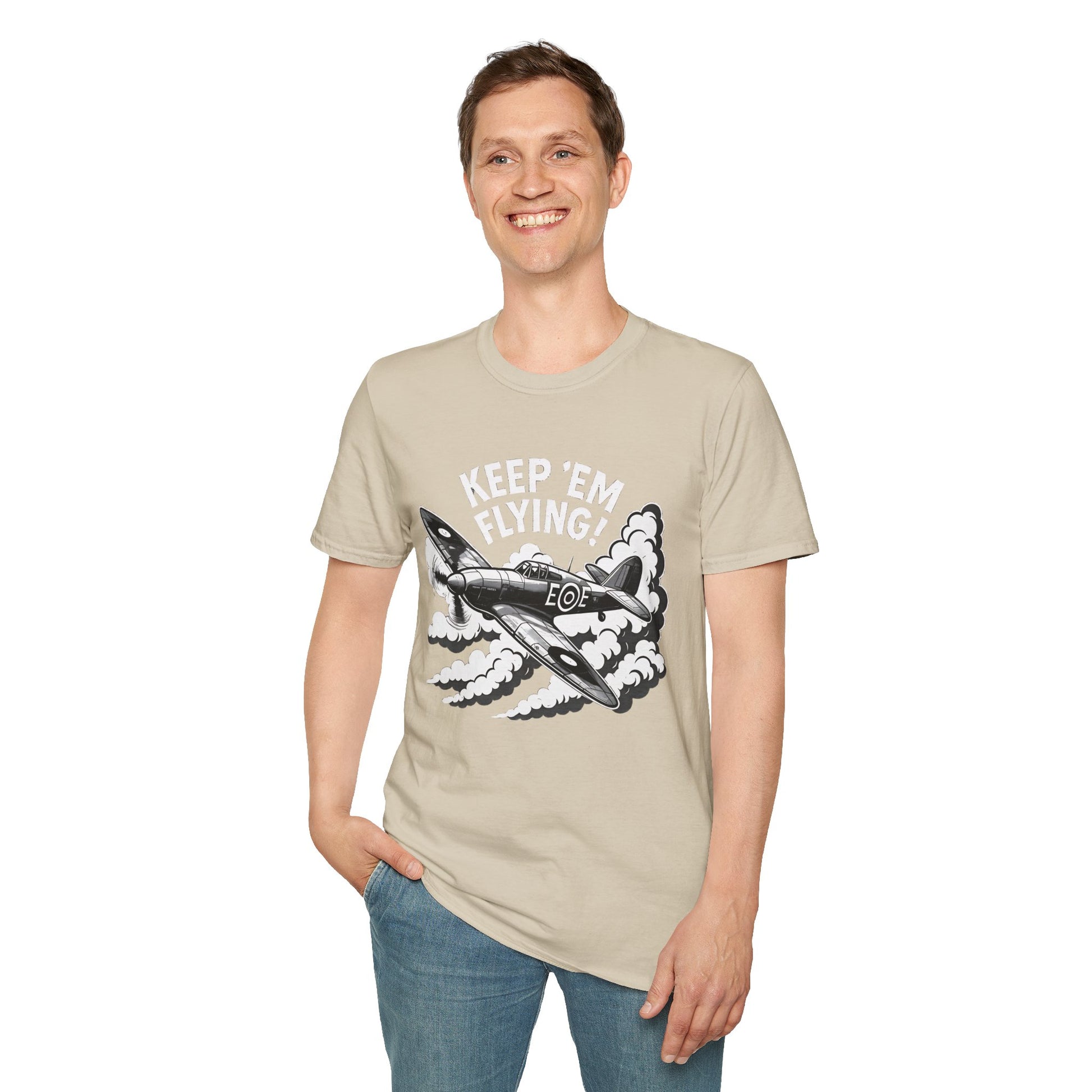 Hurricane Premium T-Shirt – “Keep ’Em Flying!” WWII British Fighter Tee - Pilot gifts - warbird t-shirt