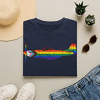 P-51 Mustang Progress Pride Airplane Silhouette T-Shirt