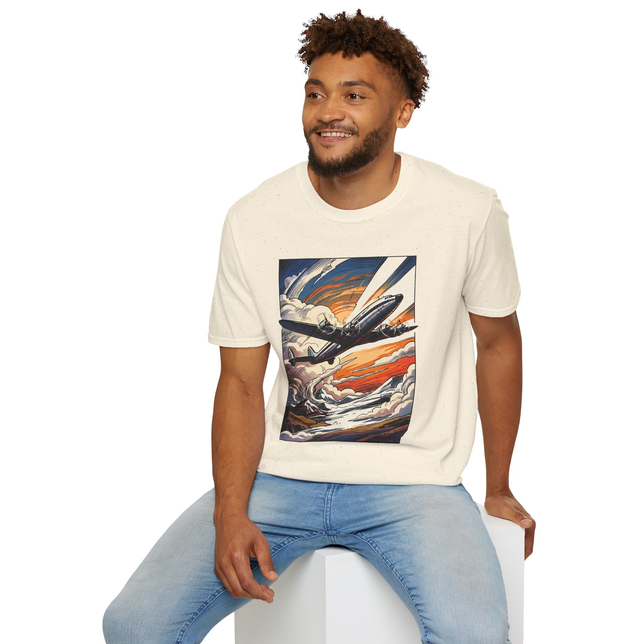Constellation Vintage Airliner Art T-Shirt