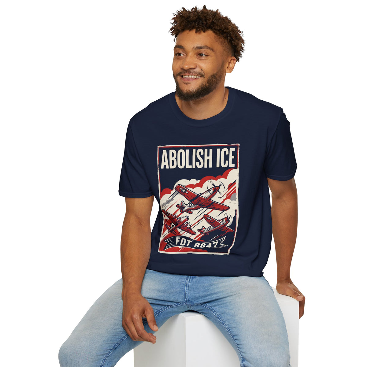 Abolish ICE WWII Warbirds Red Skies T-Shirt