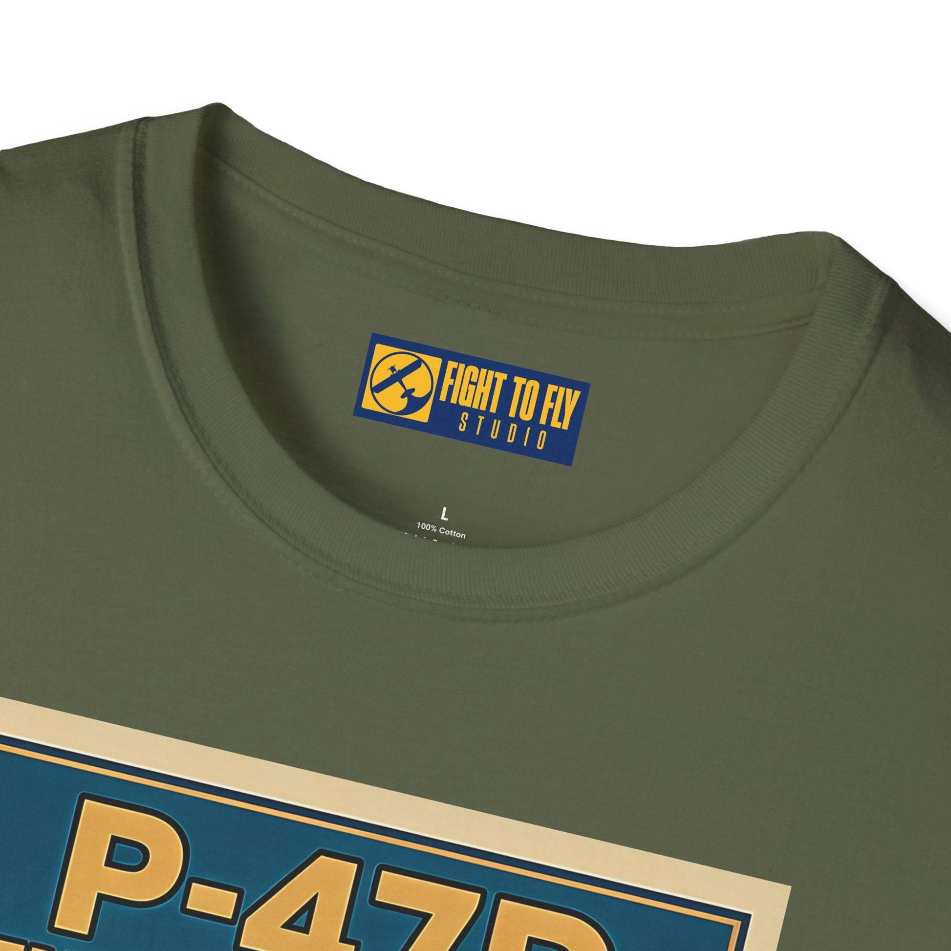 P-47D Premium T-Shirt – Thunderbolt WWII Fighter Full Graphic Aviation Tee - Pilot gifts - warbird t-shirt