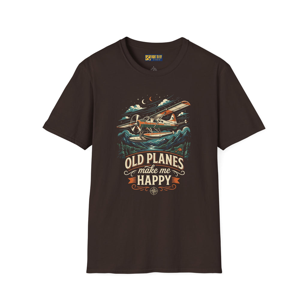 Old Planes Make Me Happy Mountain Flying Tee
