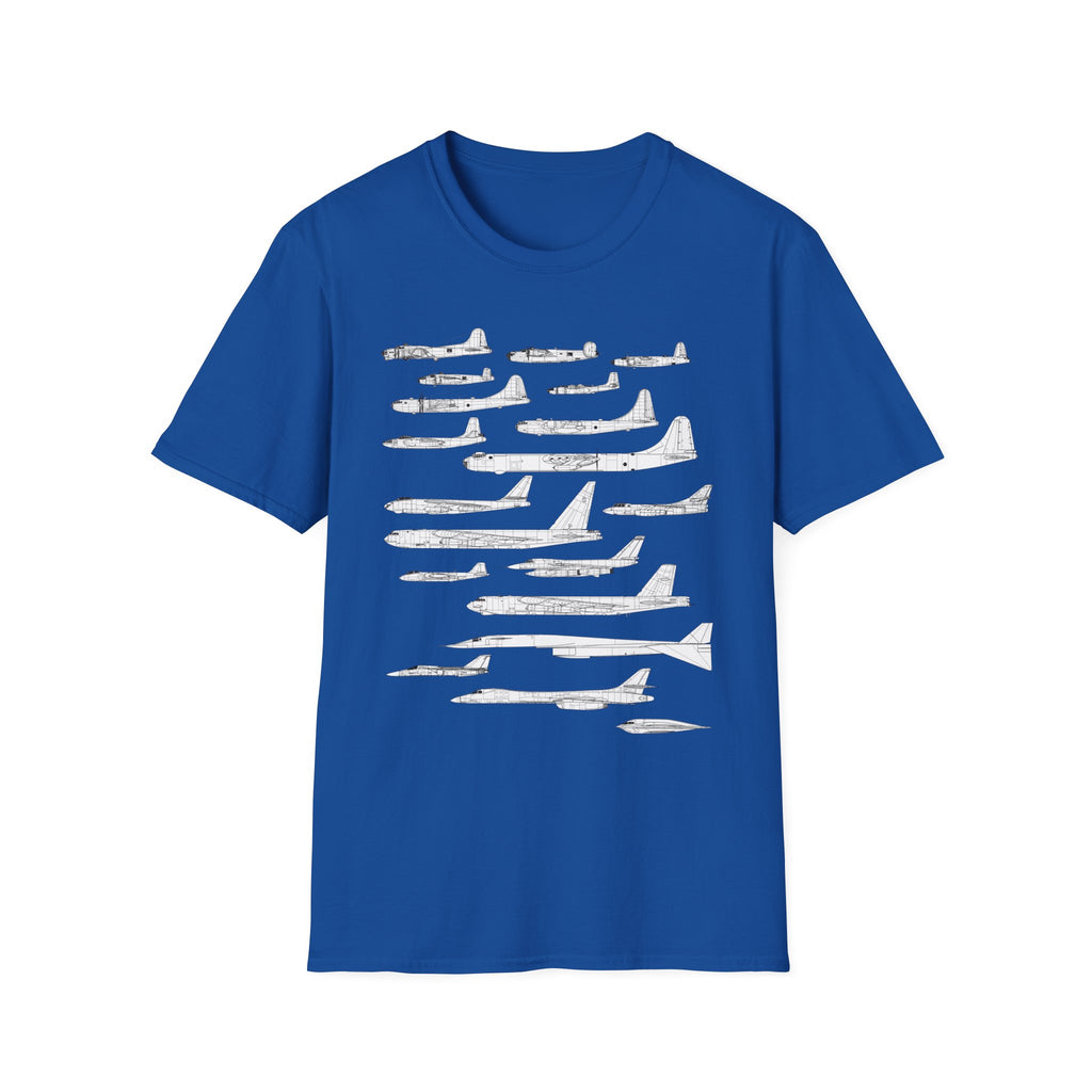 Lineage of USAF Bombers Evolution Tee