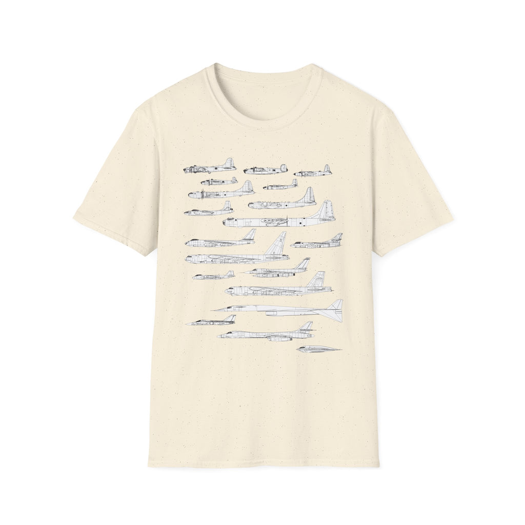Lineage of USAF Bombers Evolution Tee
