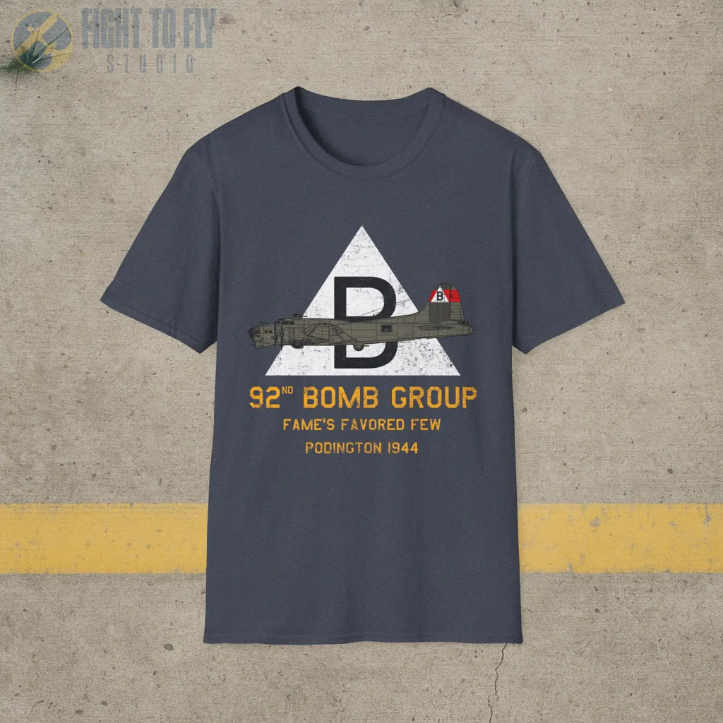 92nd Bomb Group “Fame’s Favored Few” WWII T-Shirt - Pilot gifts - warbird t-shirt