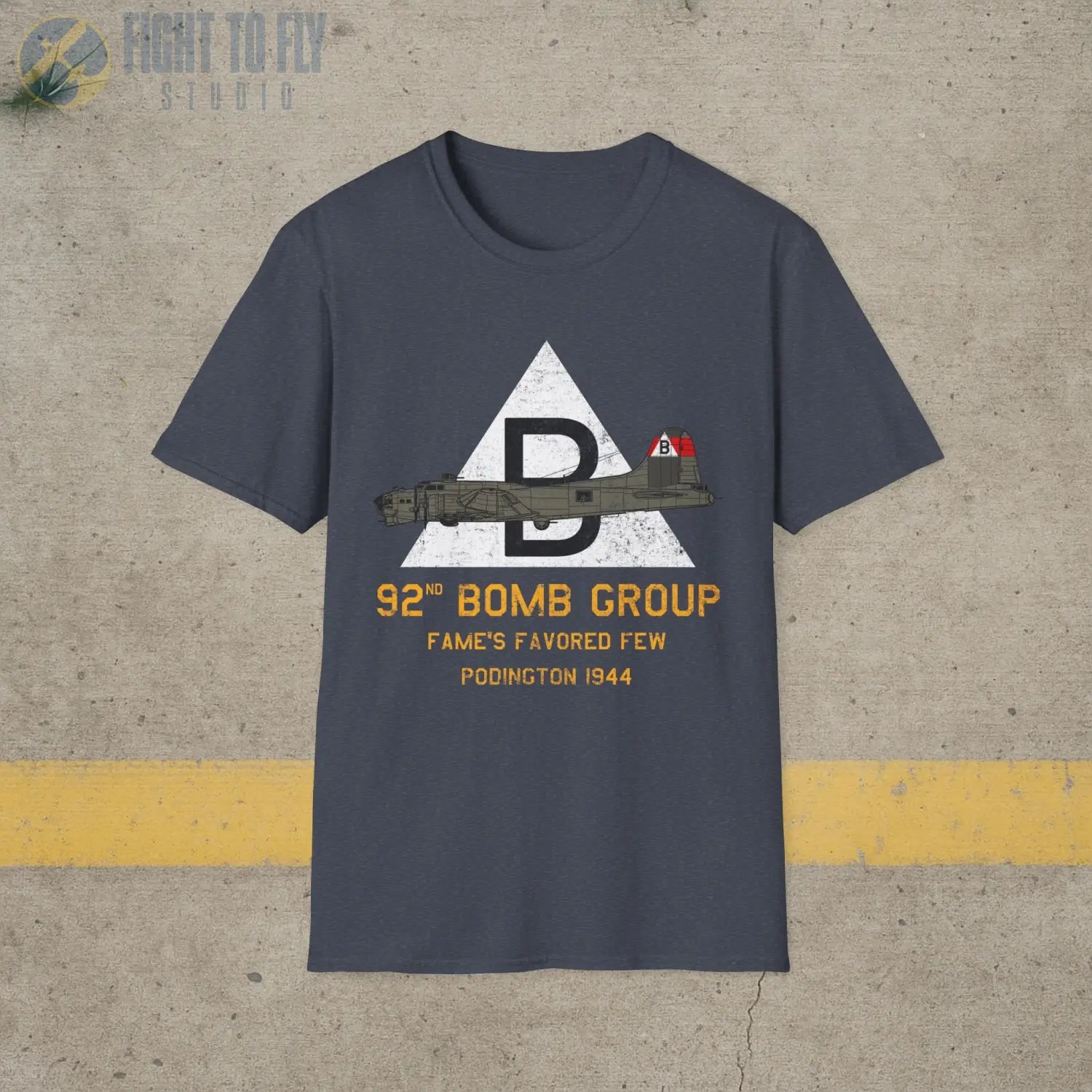 92nd Bomb Group “Fame’s Favored Few” WWII T-Shirt - Pilot gifts - warbird t-shirt