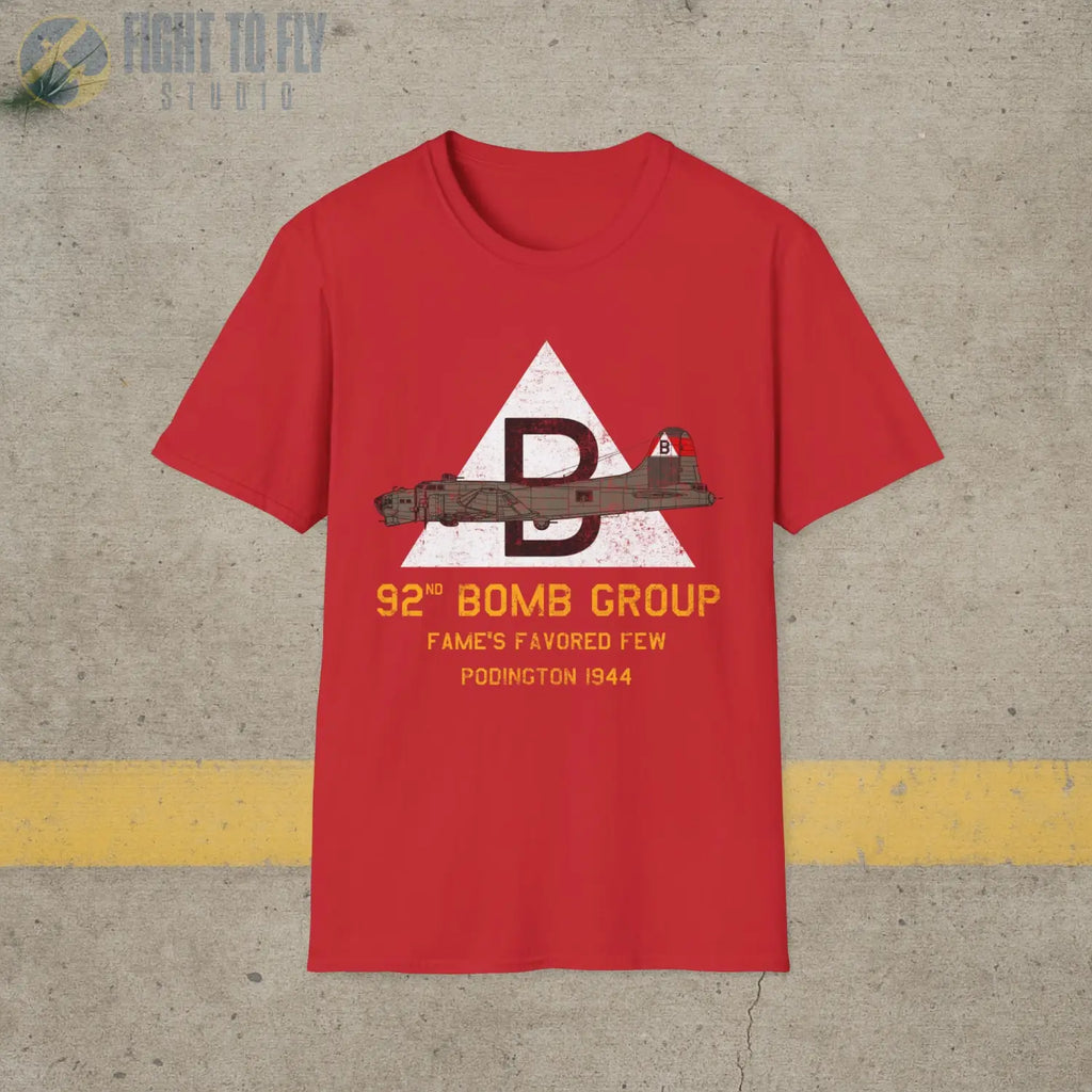 92nd Bomb Group “Fame’s Favored Few” WWII T-Shirt - Pilot gifts - warbird t-shirt