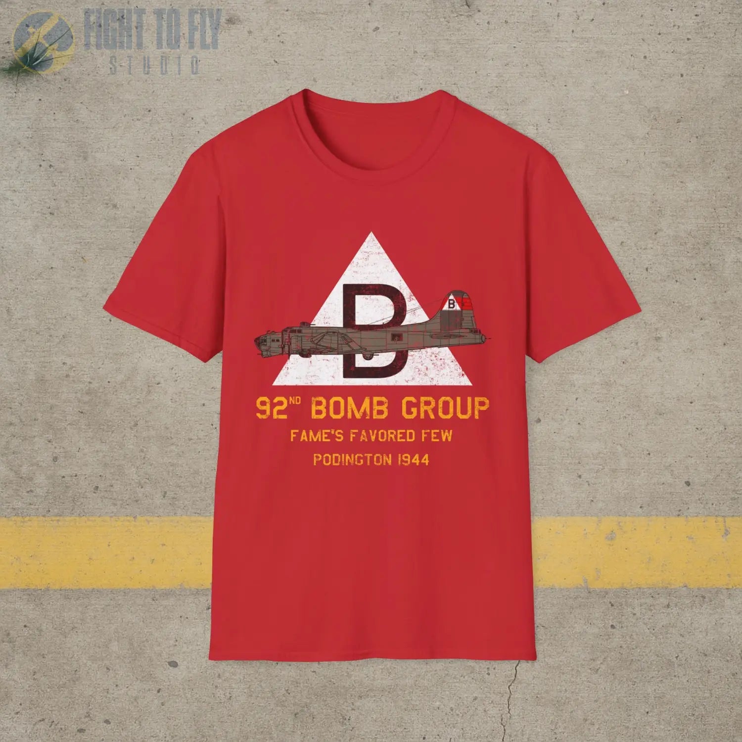 92nd Bomb Group “Fame’s Favored Few” WWII T-Shirt - Pilot gifts - warbird t-shirt