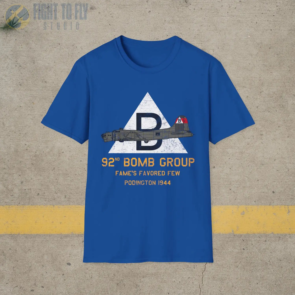 92nd Bomb Group “Fame’s Favored Few” WWII T-Shirt - Pilot gifts - warbird t-shirt