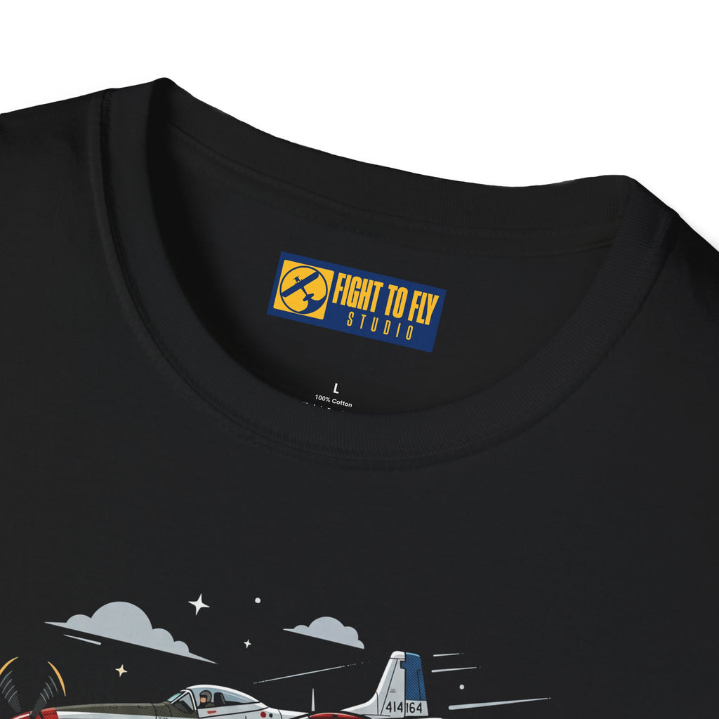 Just Here for the Airplane Noise Mustang Tee