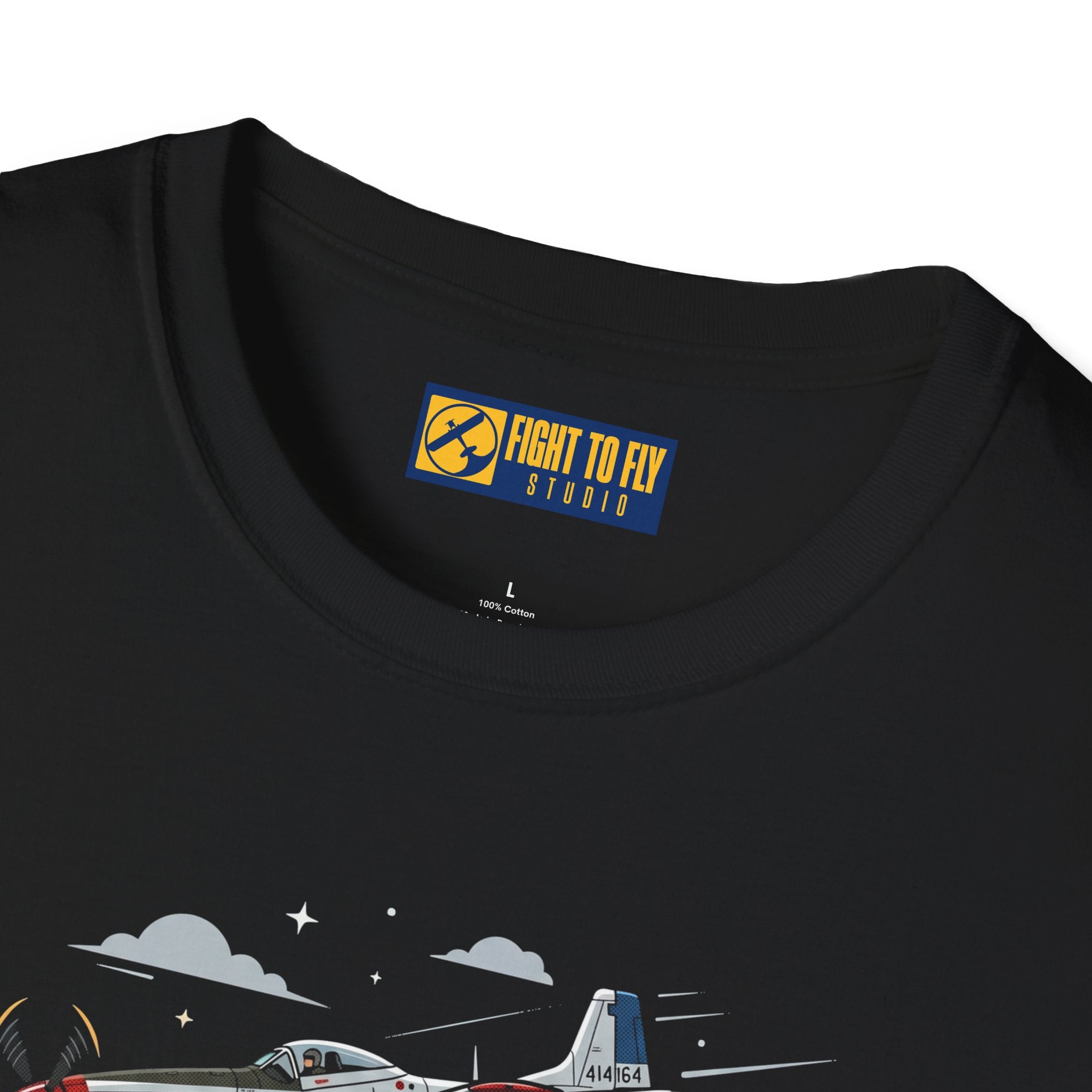 Just Here for the Airplane Noise Mustang Tee