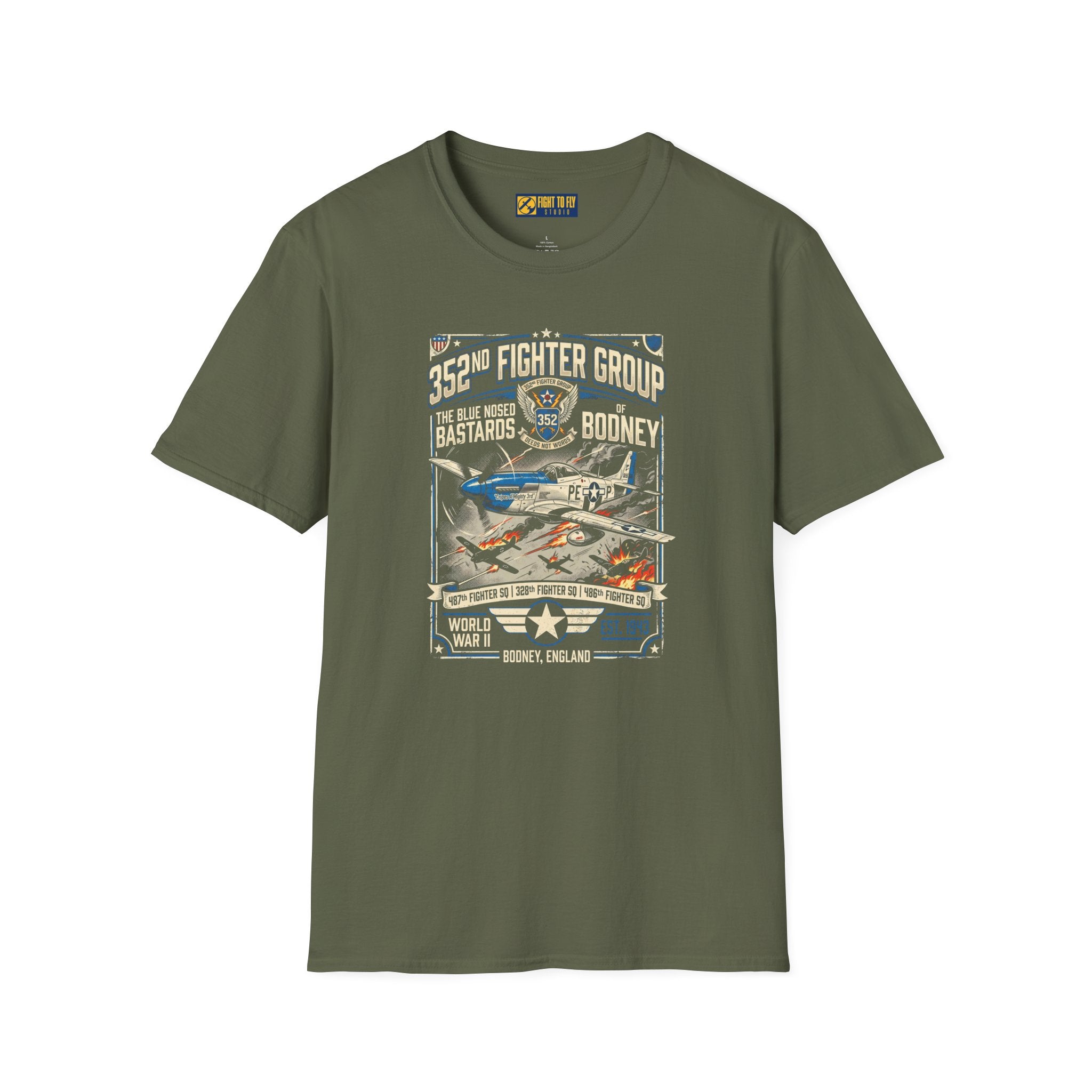 352nd Fighter Group Blue-Nosed Bastards Tee